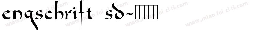 engschrift sd字体转换